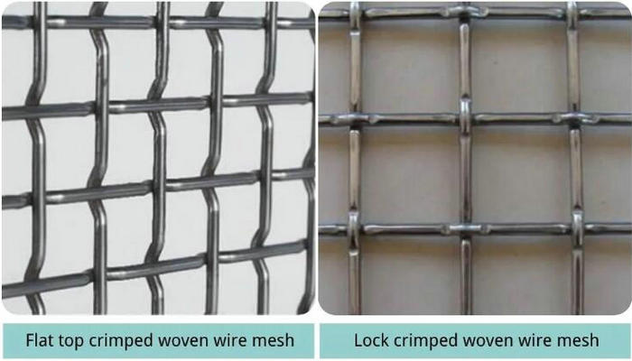 Crimped woven wire mesh
